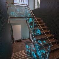 Treppengeländer mit Glaselementen